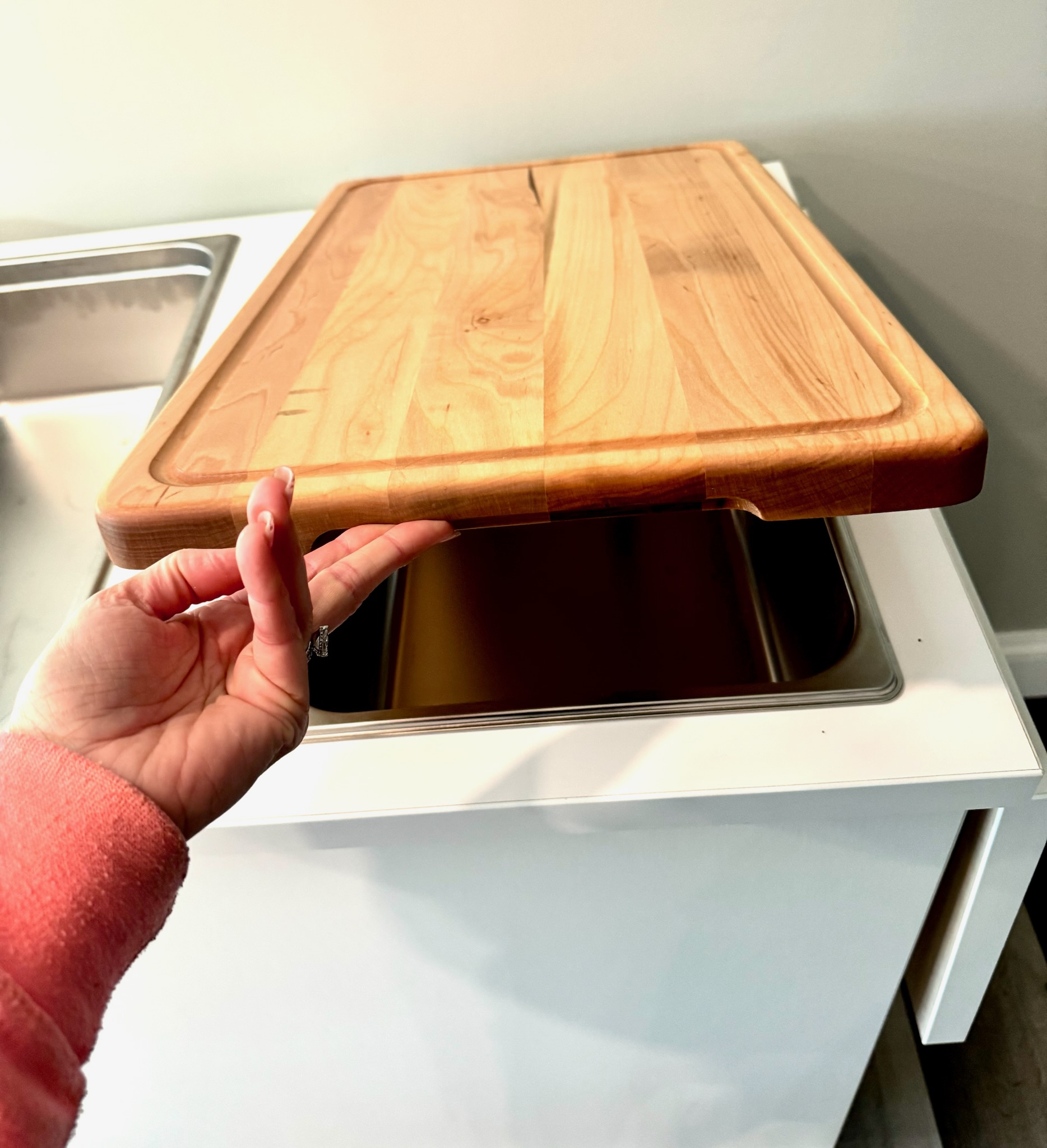 Wooden Cutting Board for Food Cart - Image 3