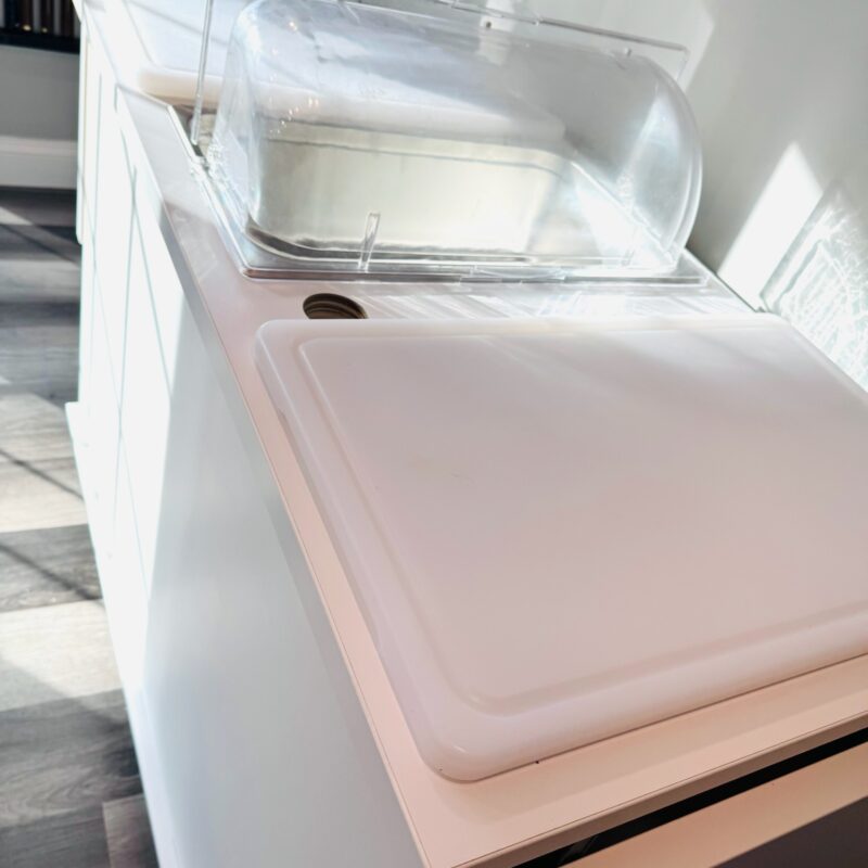 White Plastic Cutting Board