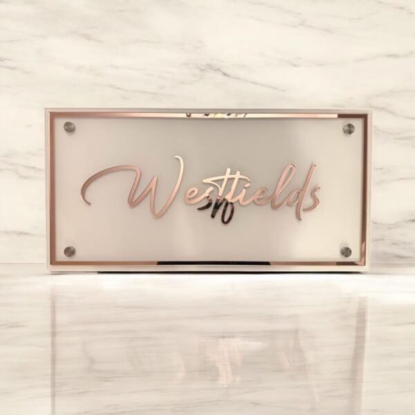 3D LED Acrylic Overlay Sign