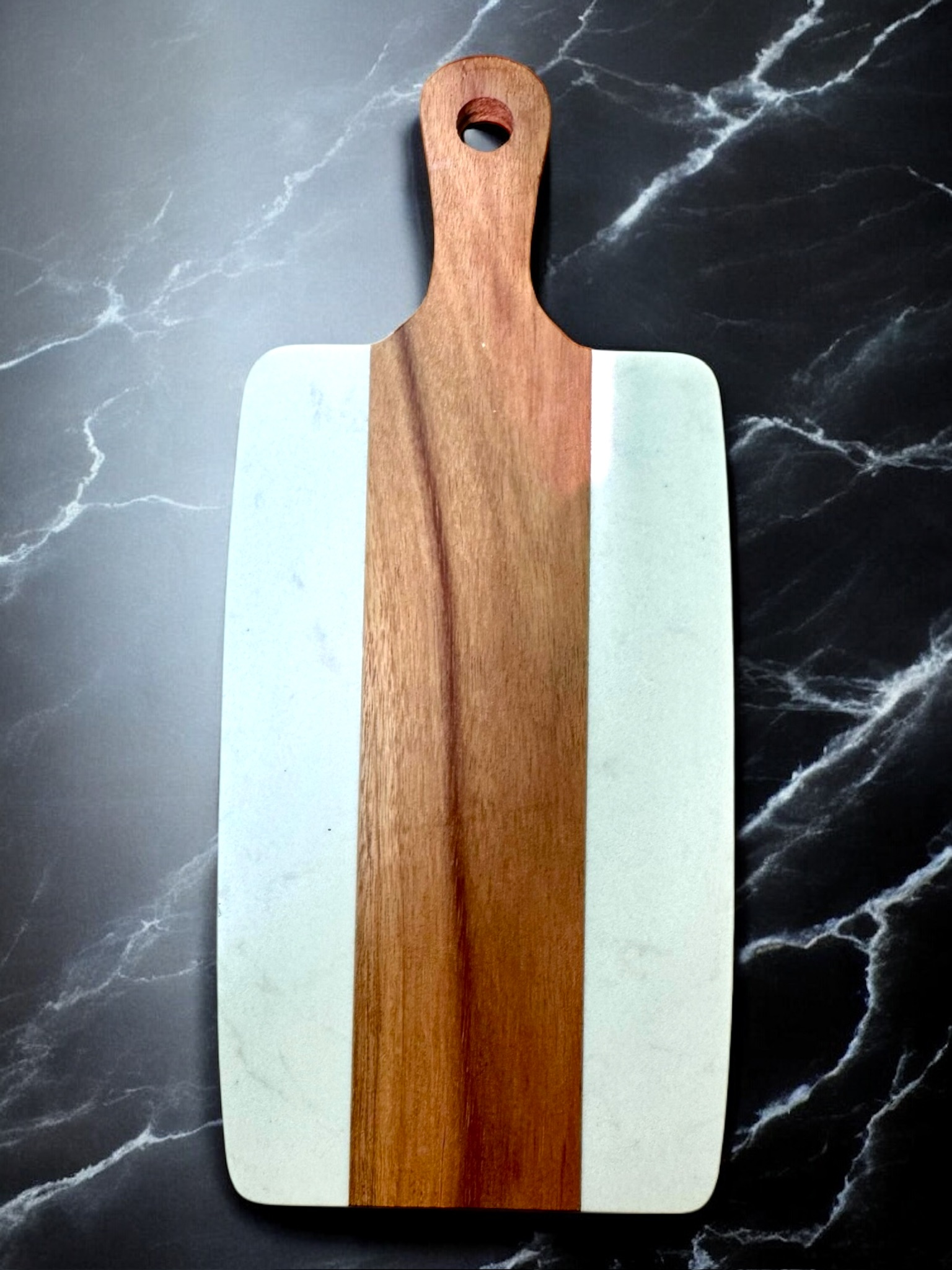 Engraved Walnut and Marble Charcuterie Board - Image 17