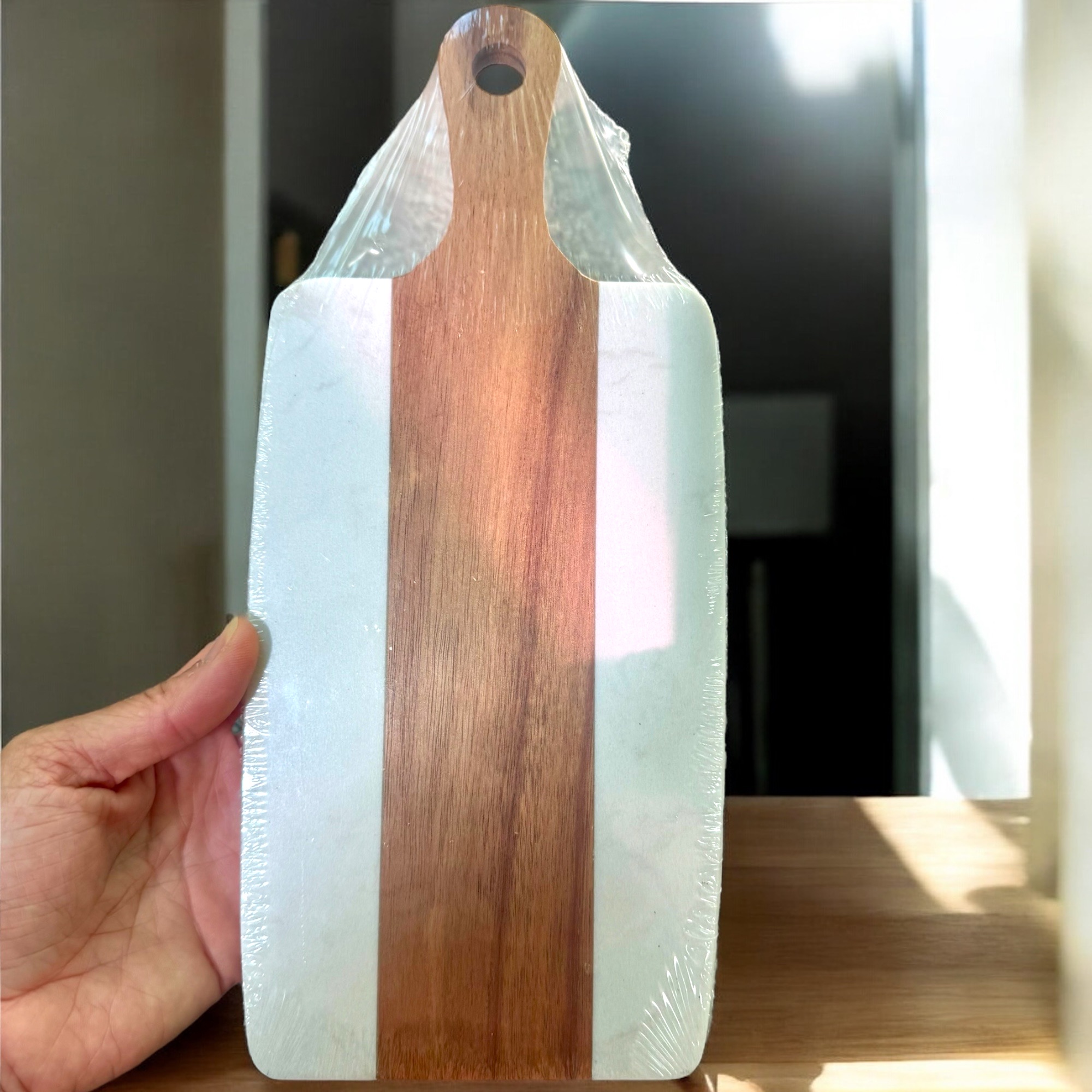 Engraved Walnut and Marble Charcuterie Board - Image 8