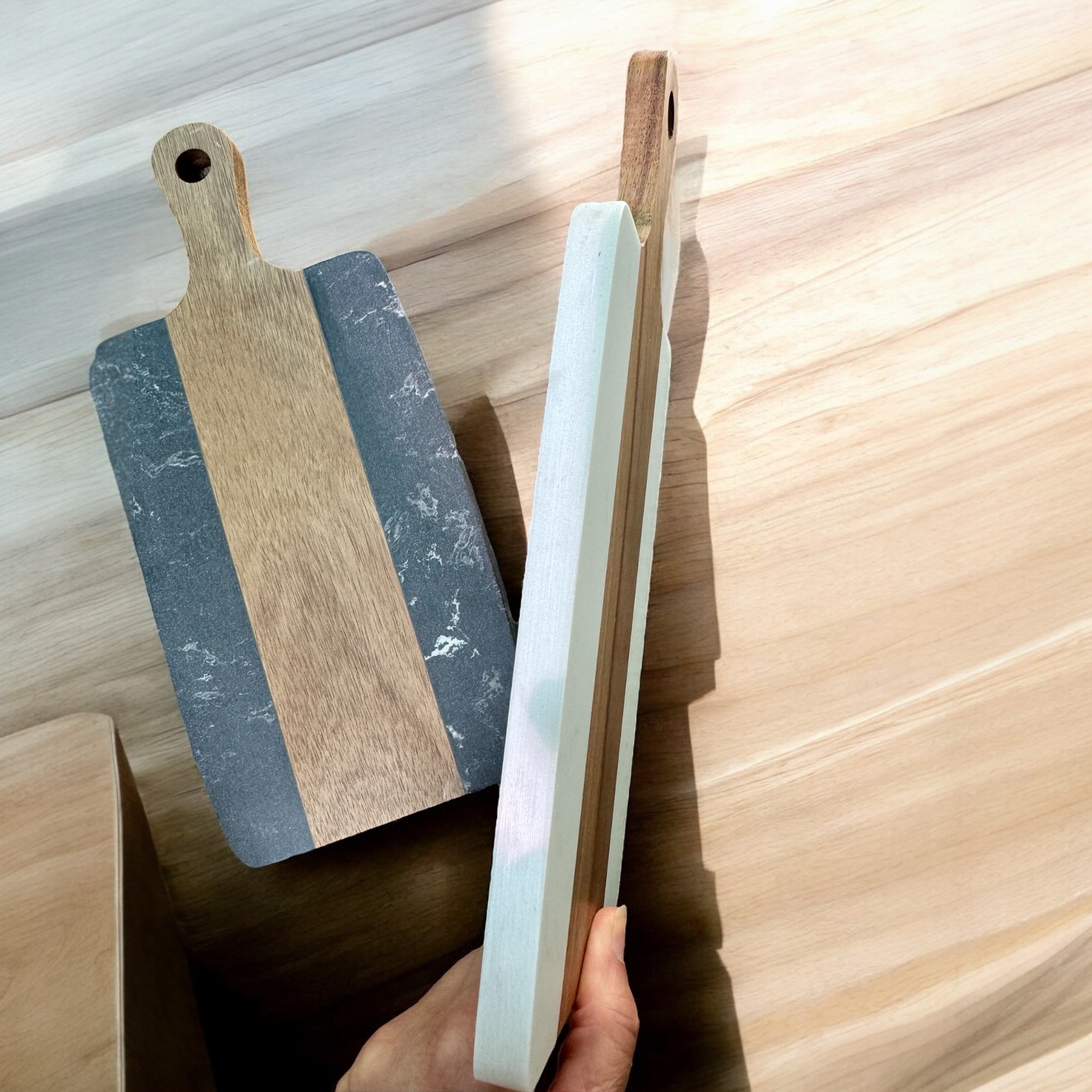 Engraved Walnut and Marble Charcuterie Board - Image 16