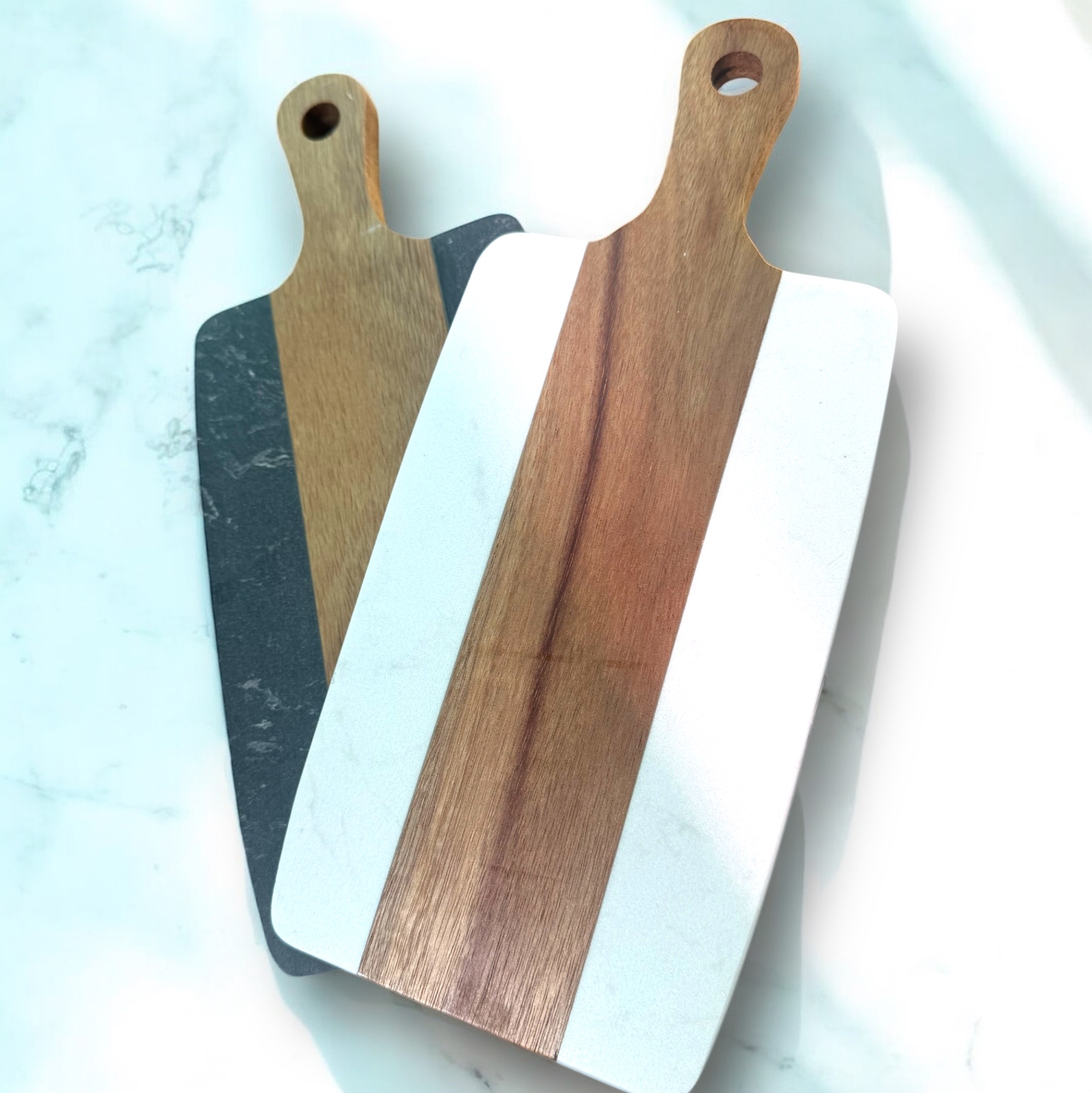 Engraved Walnut and Marble Charcuterie Board - Image 15