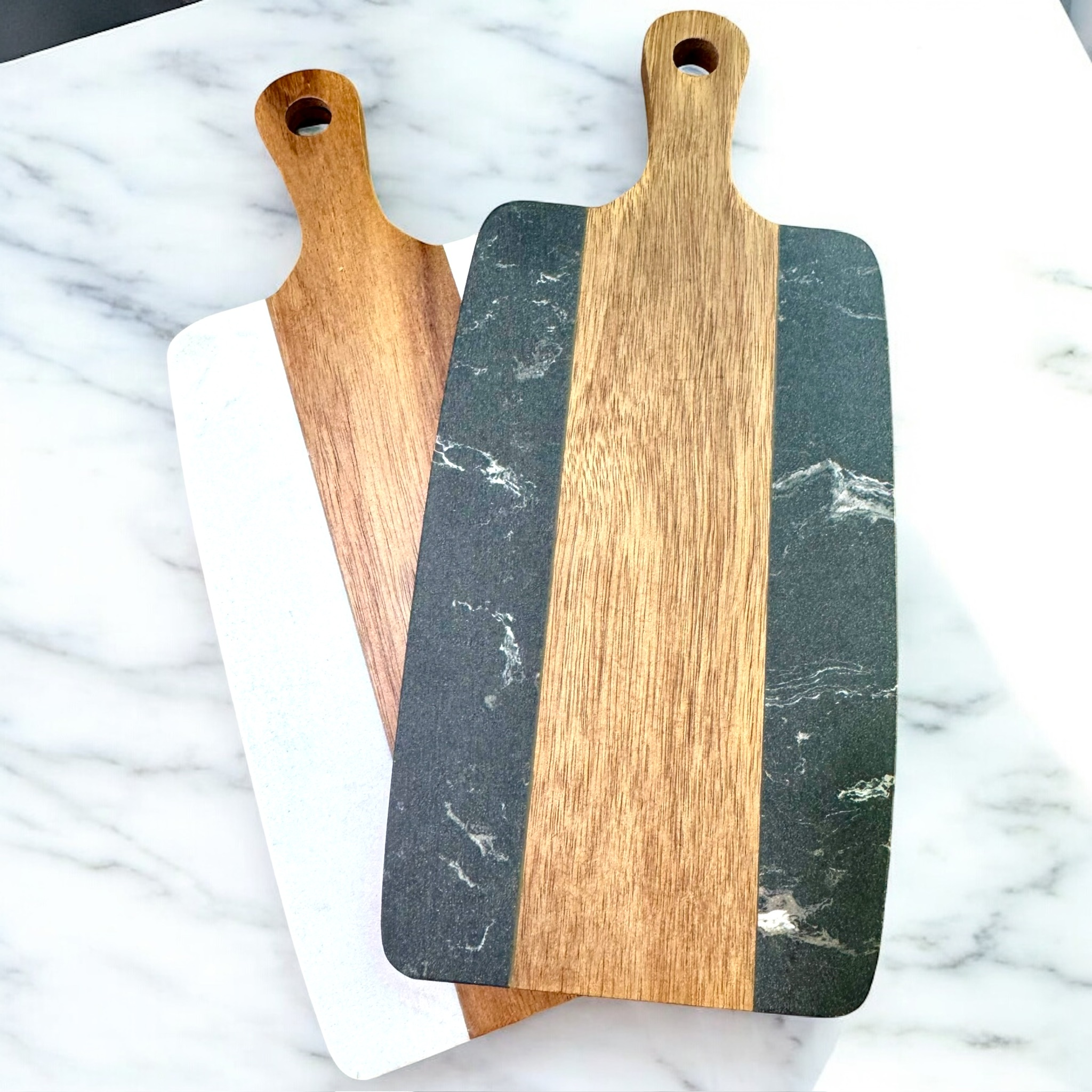 Engraved Walnut and Marble Charcuterie Board - Image 10