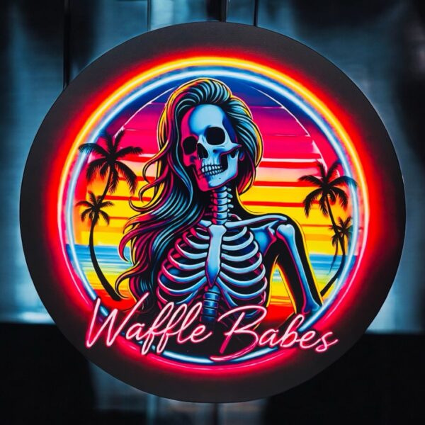 Circular Wooden Sign