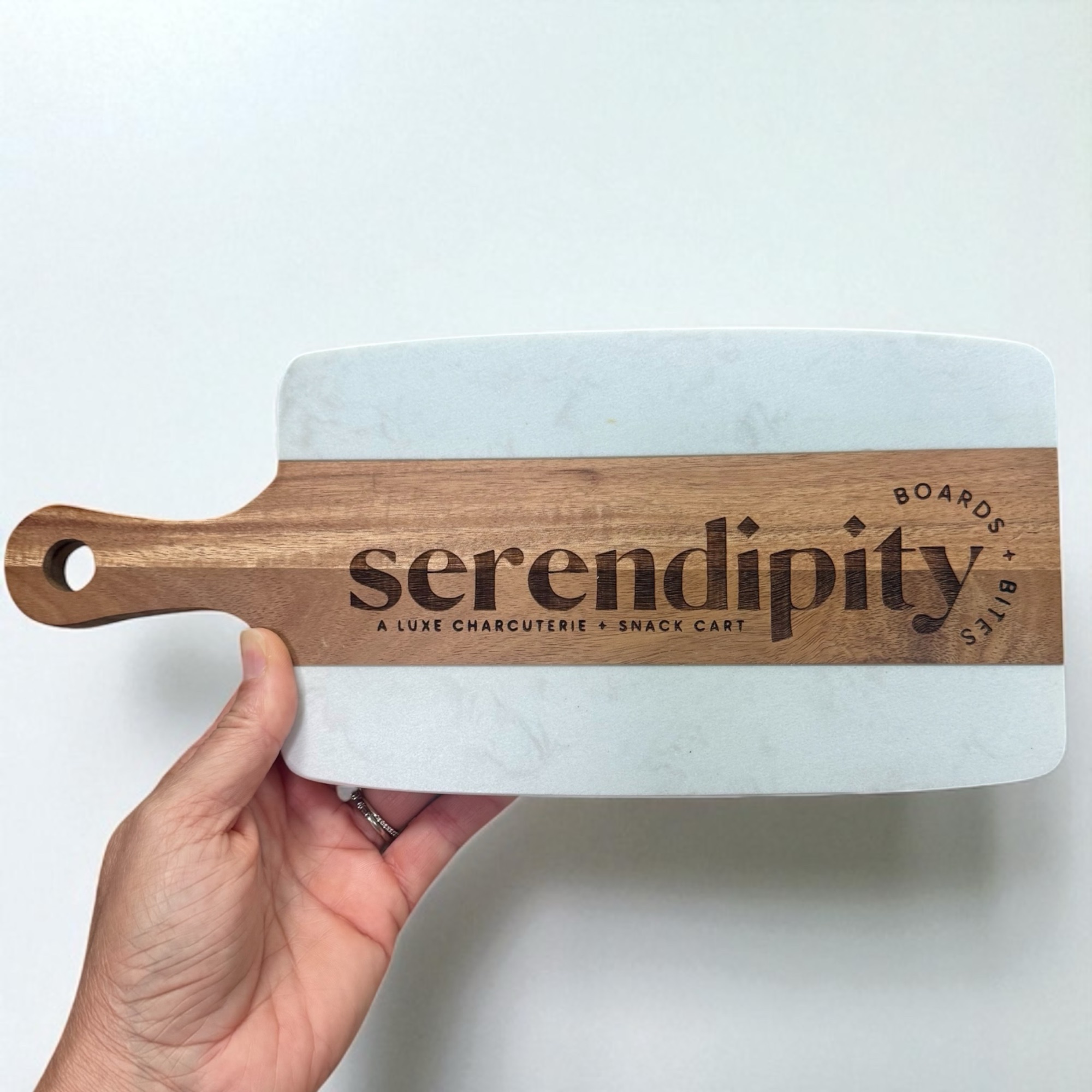 Engraved Walnut and Marble Charcuterie Board - Image 19