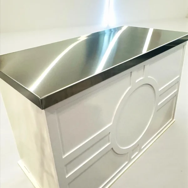 Stainless Steel Fitted Topper Lid for Charcuterie or Bar Mobile Cart